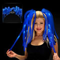5 Day Customized Blue Noodle Headband w/ LEDs & Blue Ribbons